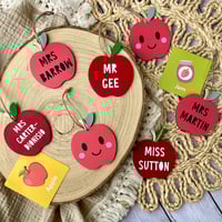 Image 1 of Teacher Apple Tags