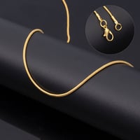 Image 2 of בציר זהב צבע נירוסטה נחש שרשרת גברים