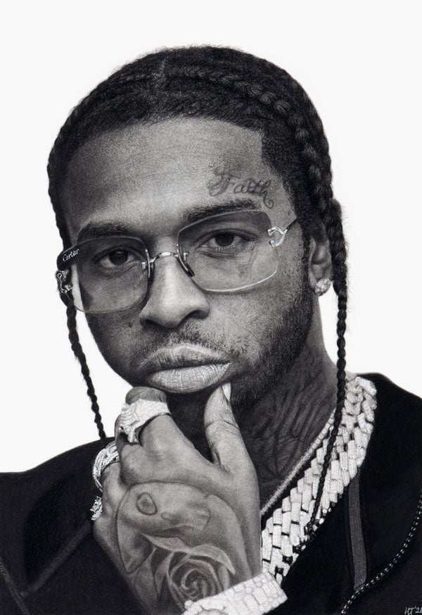 Image of POP SMOKE FINE ART PRINT