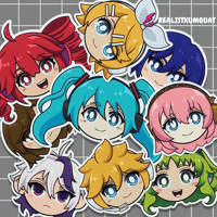 Image 1 of Vocaloid Chibi Stickers