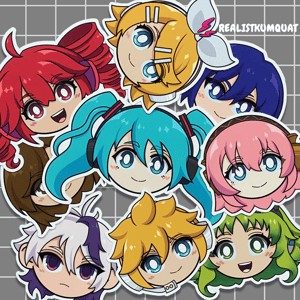 Image of Vocaloid Chibi Stickers