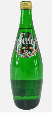 Perrier X Takashi Murakami Sparkling Mineral Water 750 ml (25.3oz) Glass Bottle [2020]