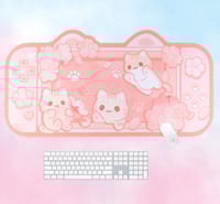 Image 2 of Sakura Cat Deskmat