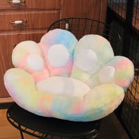 Rainbow Cat Paw Cushion