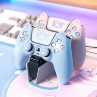  PS5 Blue Cat Controller Case & Grips Set
