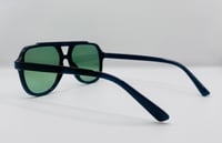 Image 3 of Retro Dark Green Sunglasses 