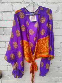 Image 10 of Stevie sari top - purple and orange