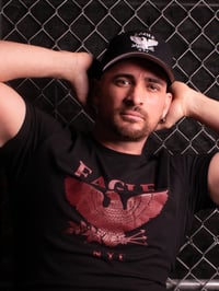 Image 2 of The Eagle NYC Black Tee w/ Red Logo