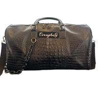 Image 2 of Medium Crocodile Leather Duffle Bag 