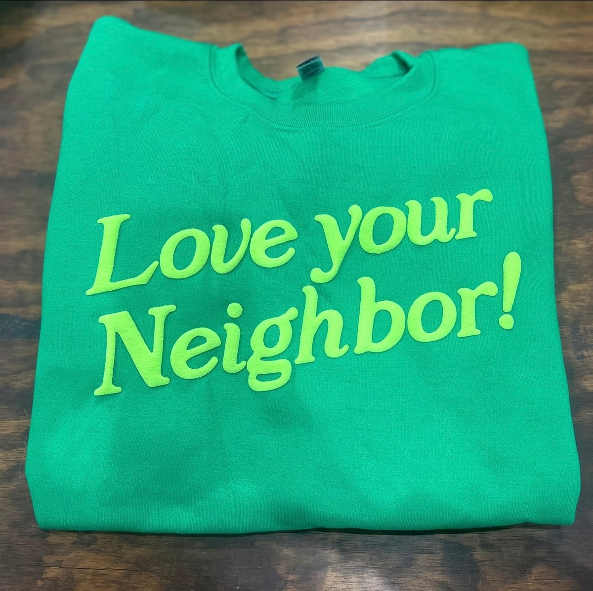 Image of green/lime crew