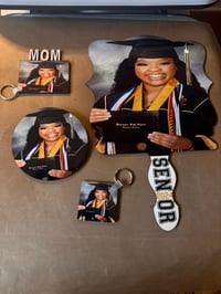 keychains, buttons, fans