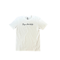 White full length t-shirt