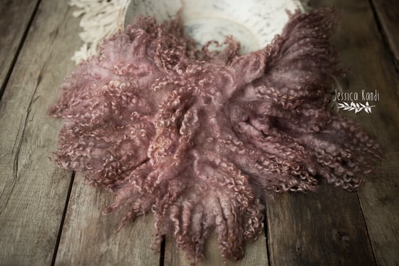 Image of Vintage Mauve Berry hand felted fur