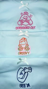 Image 1 of 🎀Embroidery Tank Tops🎀🩷🧡💙