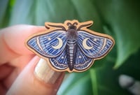 Image 3 of Wooden Moth pin - limited edition 