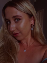 Image 4 of Rainbow Moonstone Angel Tears (Rose Gold)