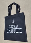 I love Graffiti Tote Bag 