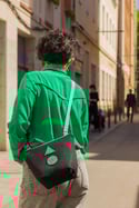 Bolso Tangram verde mint