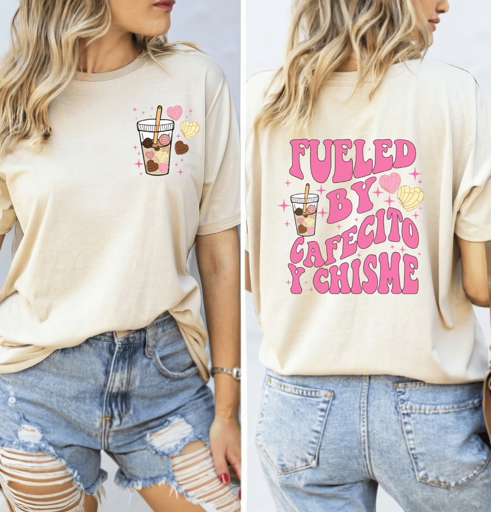 Image of Cafecito & Chisme Cream T-shirt 