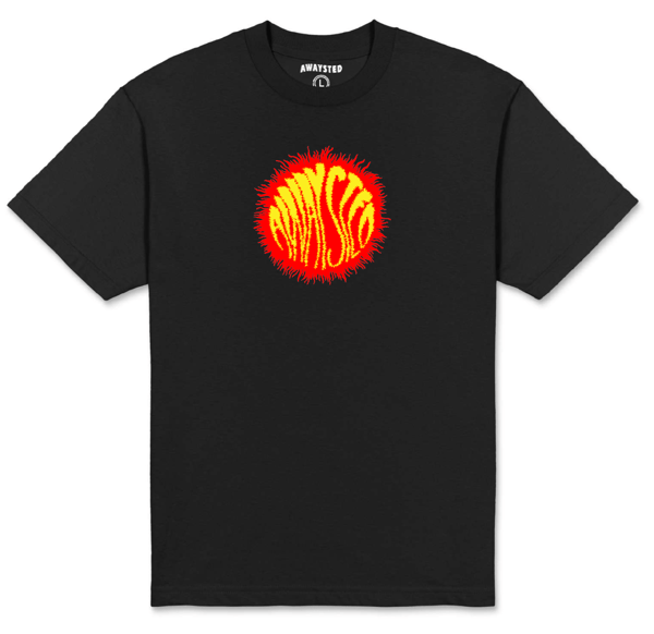 Image of Glob T-Shirt Black (Red & Yellow)