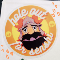 hole out for senshi <3 (sticker)