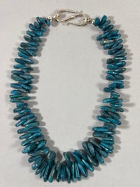 Image 1 of Blue/green apatite necklace