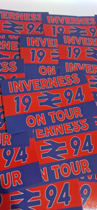 Image 2 of Pack of 25 10x6cm Inverness on Tour Scottish Football/Ultras/Casuals Stickers.