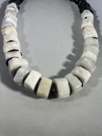 Image 6 of Heavy black & white necklace
