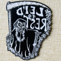 Image 5 of LEI'D TO REST 5" Embroidered Iron On/Sew On Patch