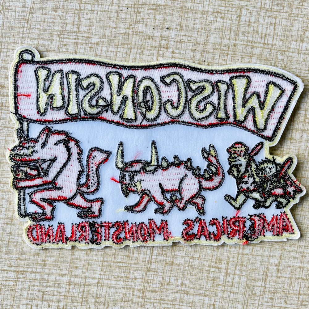 AMERICA'S MONSTERLAND Wisconsin Cryptid 5" Embroidered Iron On/Sew On Patch