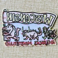 Image 5 of AMERICA'S MONSTERLAND Wisconsin Cryptid 5" Embroidered Iron On/Sew On Patch