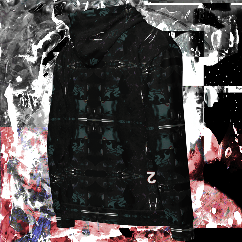 reloaded redosing all over zip hoodie (made with recycled materials)