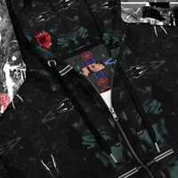 Image 5 of reloaded redosing all over zip hoodie (made with recycled materials)