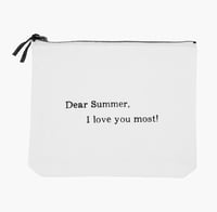 Canvas Zip Carry All-Dear Summer