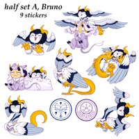 Image 2 of Chibi Demon!AU Bruno Abbacchio stickers