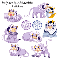 Image 3 of Chibi Demon!AU Bruno Abbacchio stickers