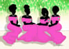 Sorors in Pink and Green