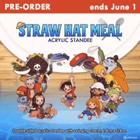 Straw Hat Meal Standee