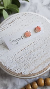 Image 2 of Moonga Stone Round Studs (S)
