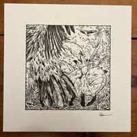 Image 3 of Ferret on a Fox vs Vulture Original Art
