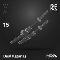 Image 2 of HDM 1/100 Dual Katanas [WA-15]