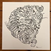 Image 1 of Proud Patchwork Tiger Dragon