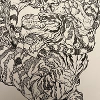 Image 2 of Proud Patchwork Tiger Dragon