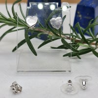 Image 5 of Silver Heart Studs (SJ068)