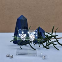 Image 3 of Silver Leaf Studs (SJ070)