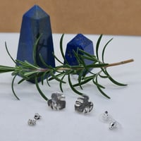 Image 4 of Silver Monsteria Leaf Studs (SJ073)
