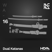 Image 3 of HDM 1/144 Dual Katanas [WA-16]