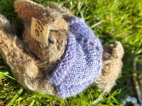 Image 4 of Miniature 7" heavy weighted Artist Bear - mohair - "Ollie"