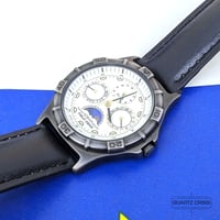 Image 1 of 1990 Seiko/Alba 'Field Gear' Quartz Triple Calendar Sun/Moon Field Watch (V33F-6A80)