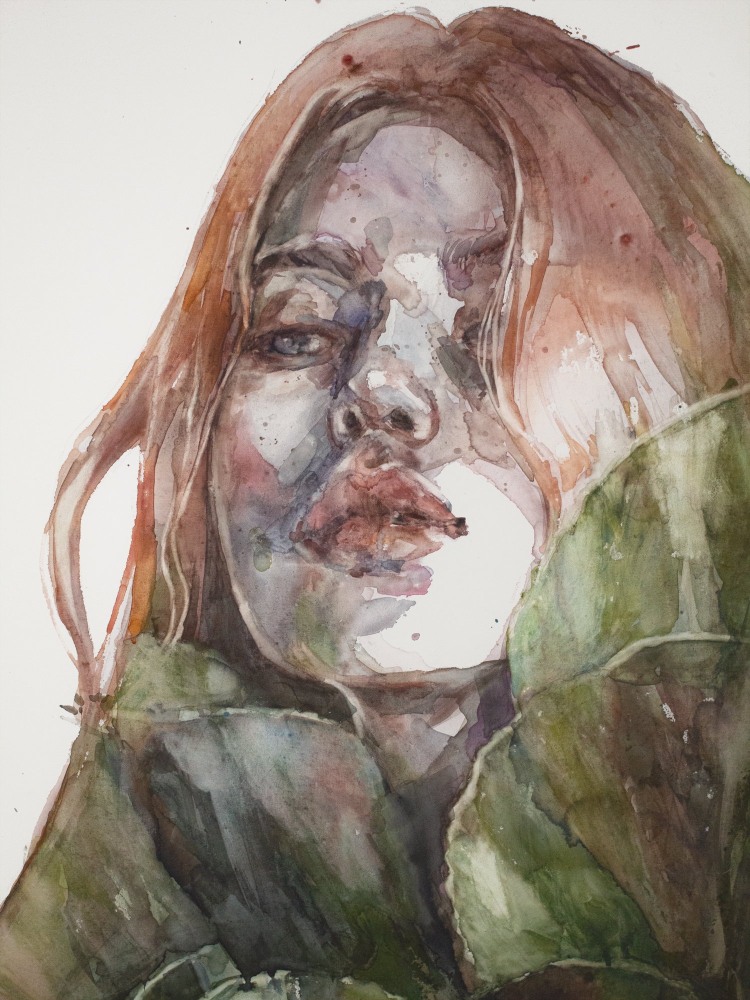 Agnes-Cecile green shadow (100x150 cm)